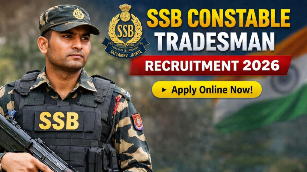 SSB Constable Tradesman Recruitment 2026