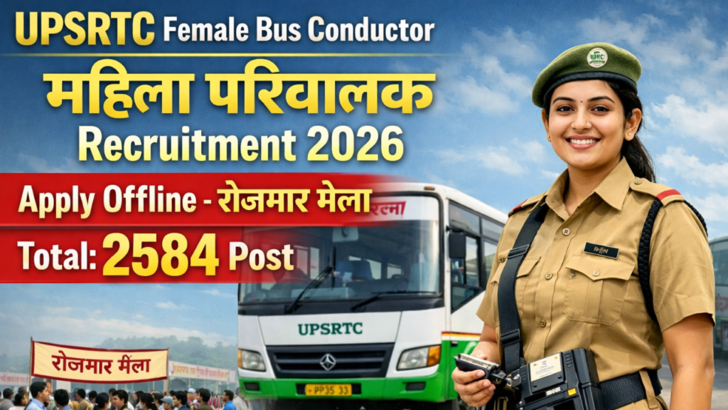 UPSRTC Female Bus Conductor Recruitment 2026