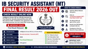 ib security assistant result 2026, ib mt final result 2026, intelligence bureau sa result, ib executive result check online, ib result pdf download 2026, ib sa merit list 2026, ib security assistant cut off 2026, mha ib result 2026, ib recruitment result update, ib final result 2026 check, ib sa executive selection list, ib result official website 2026