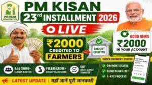 PM Kisan 23rd Installment 2026 LIVE: ₹2000 Credited to Farmers, Check Payment Status